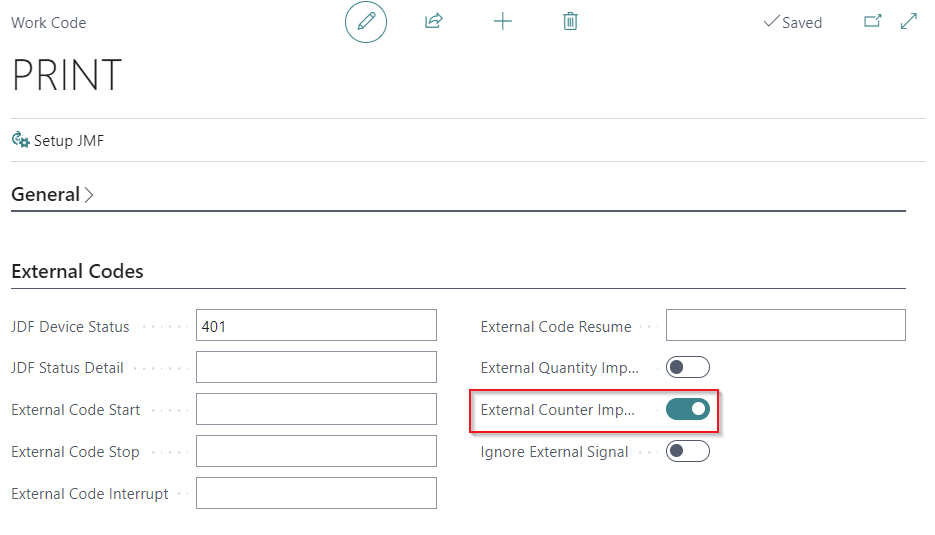 CIM - JDF Setup Data