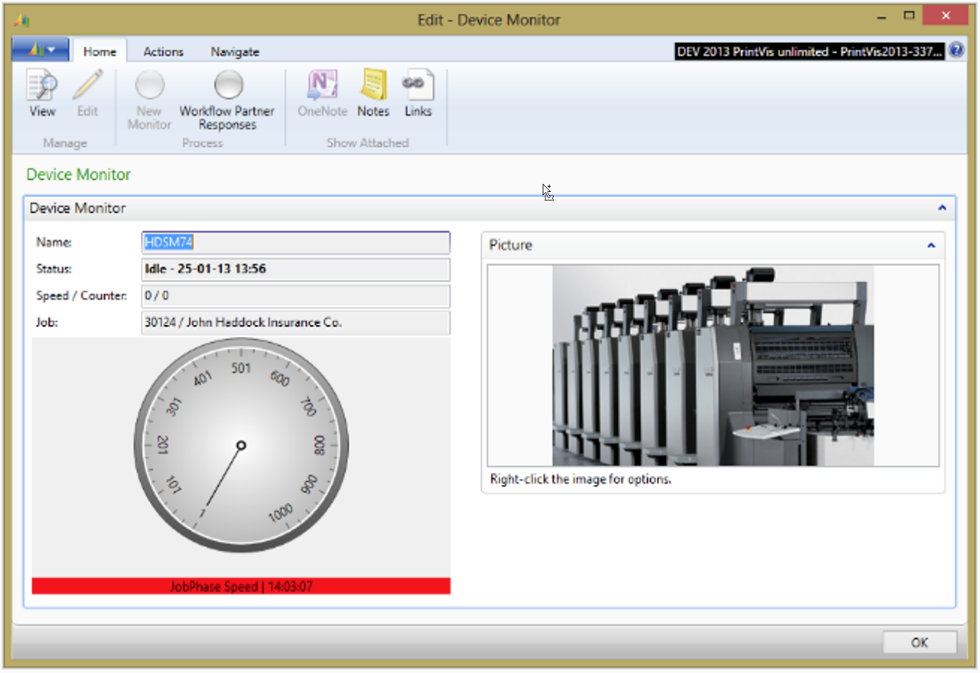 CIM - JDF Setup Data