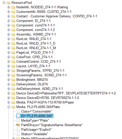 CIM - JDF Setup Data