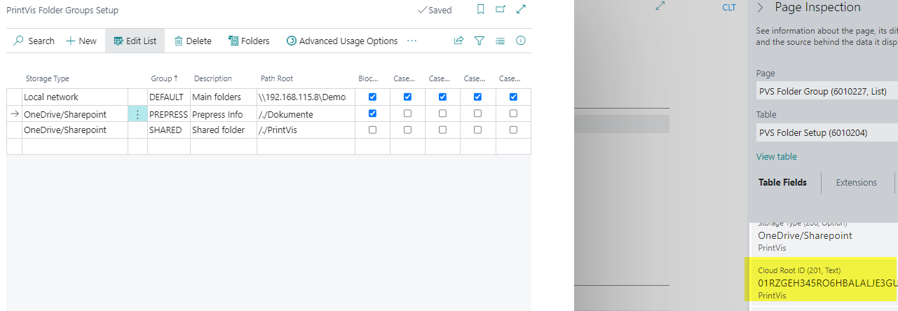 Folder Groups