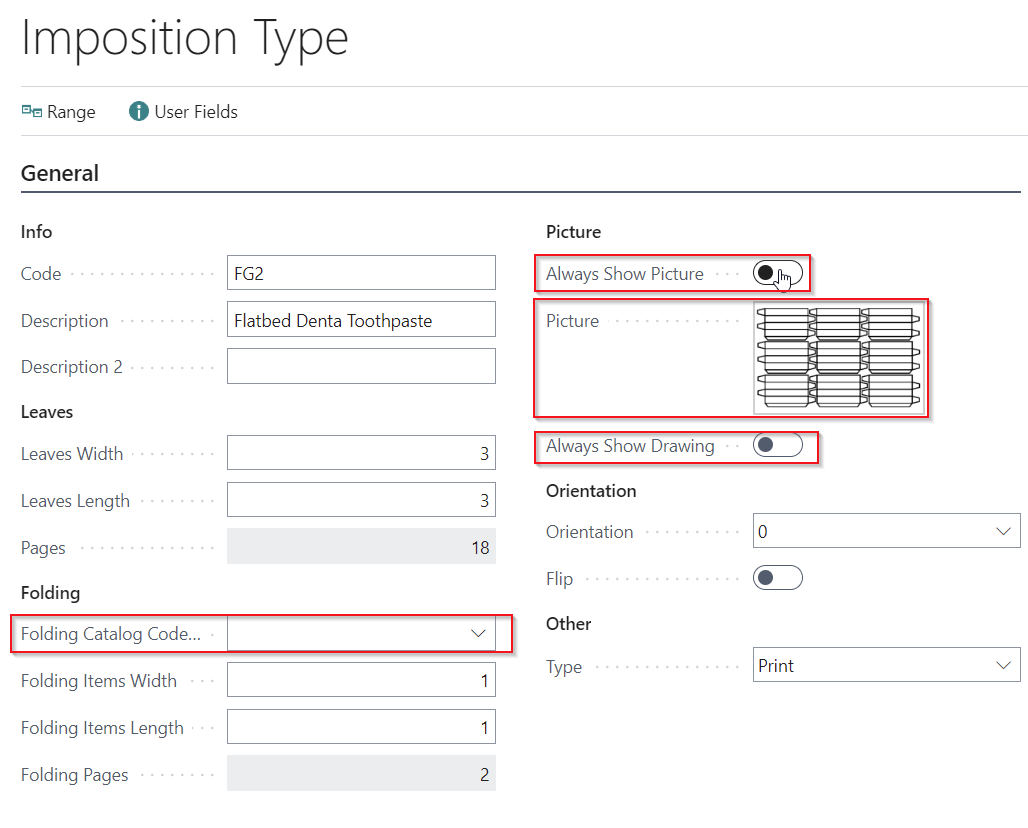 Imposition Types