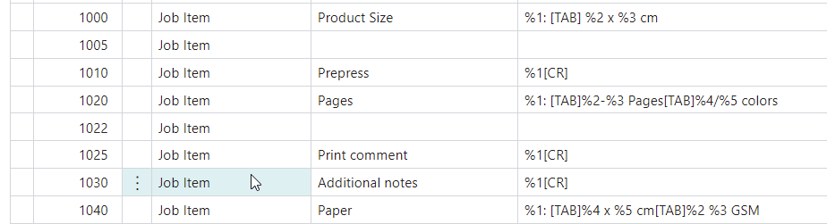 Report Setup