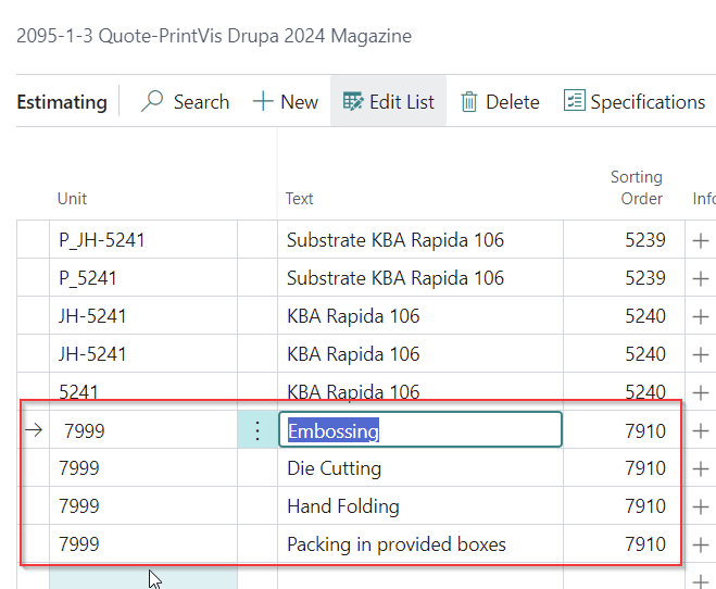 Report Setup