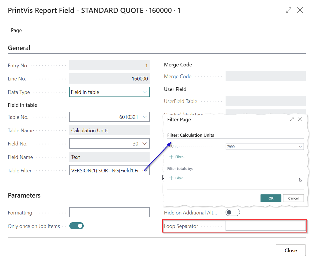 Report Setup