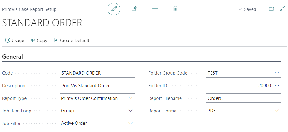 Report Setup