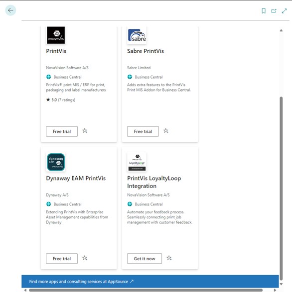 Extension marketplace