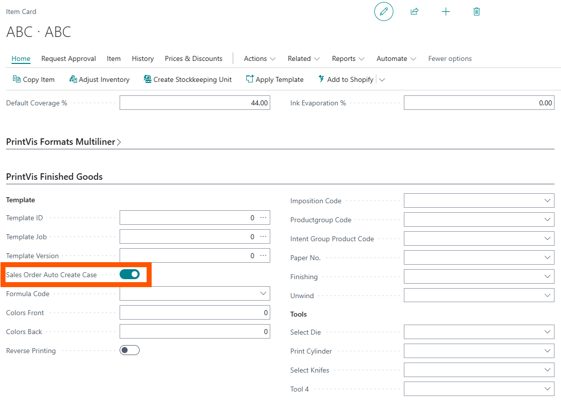 Sales Order Integration