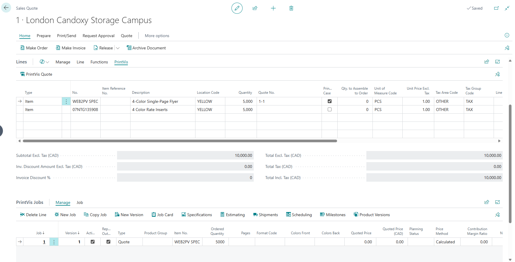 Sales Order Integration